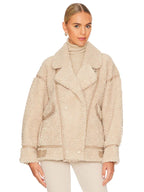 LAMARQUE-Badu-Faux-Shearling-Jacket-Beige