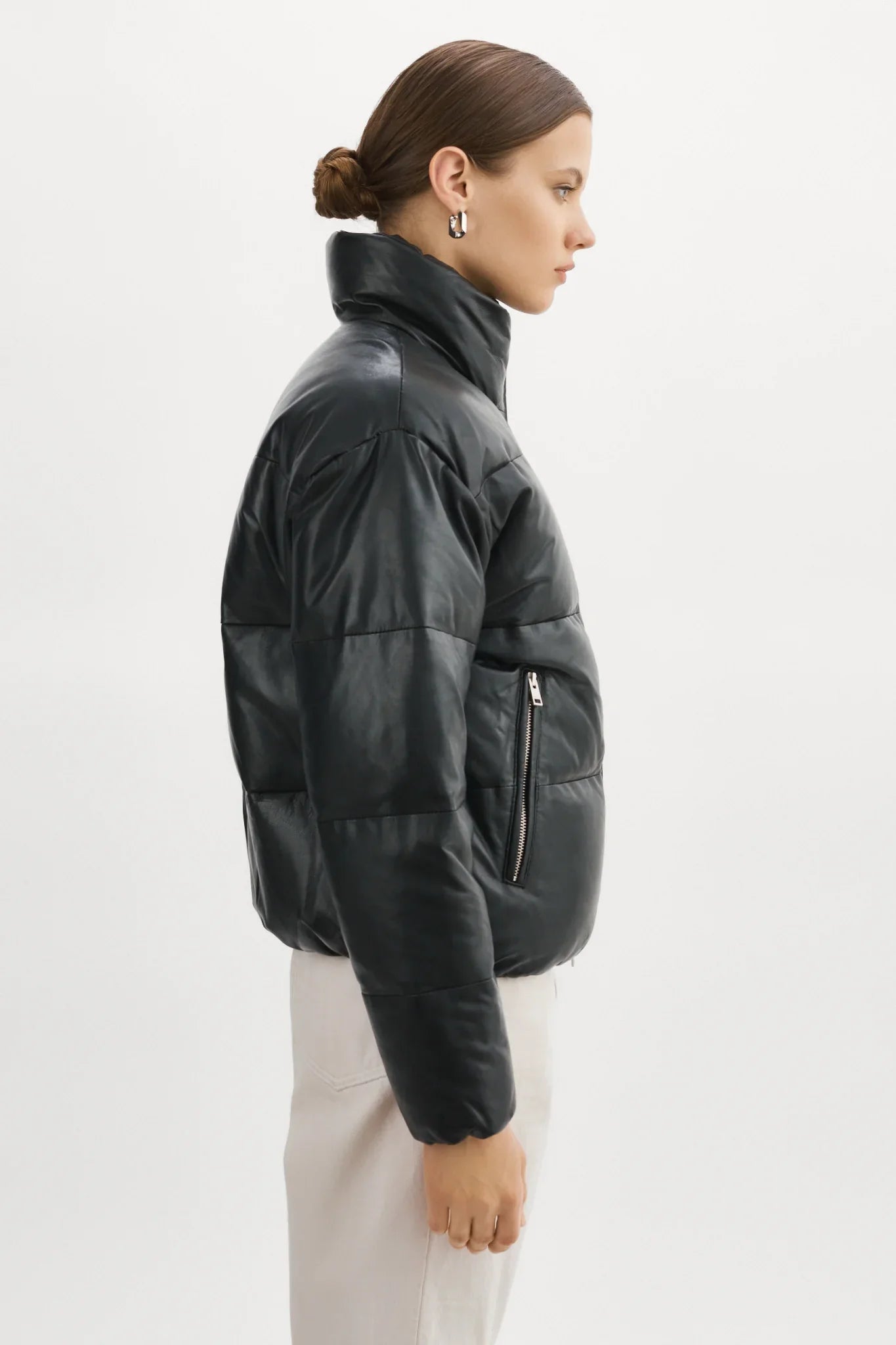 LAMARQUE-Iris-Leather-Puffer-Black-Jacket