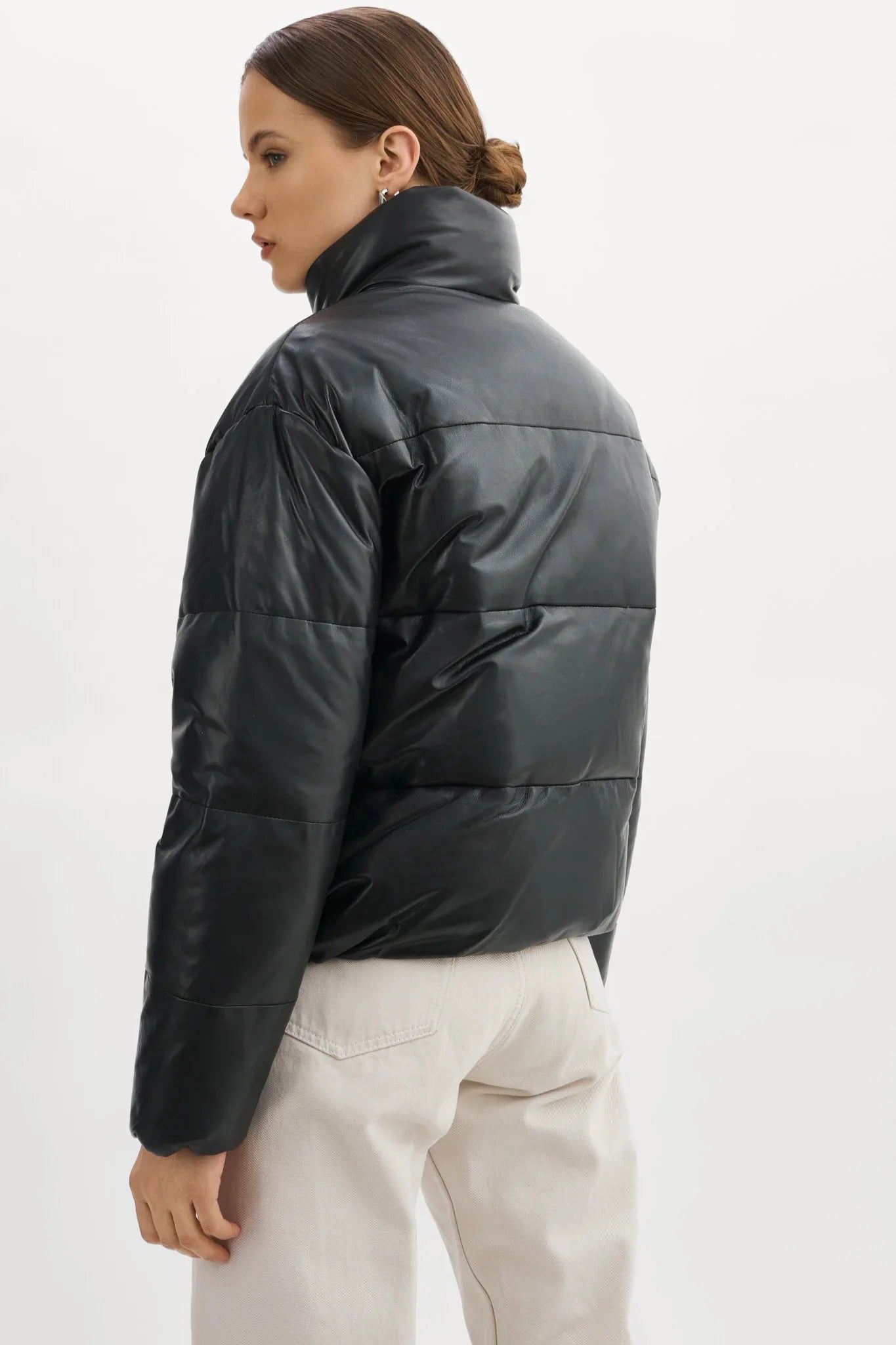 LAMARQUE-Iris-Leather-Puffer-Jacket-Back-Look