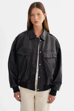 LAMARQUE-Lamarque-Bomber-Leather-Jacket-Trevanna