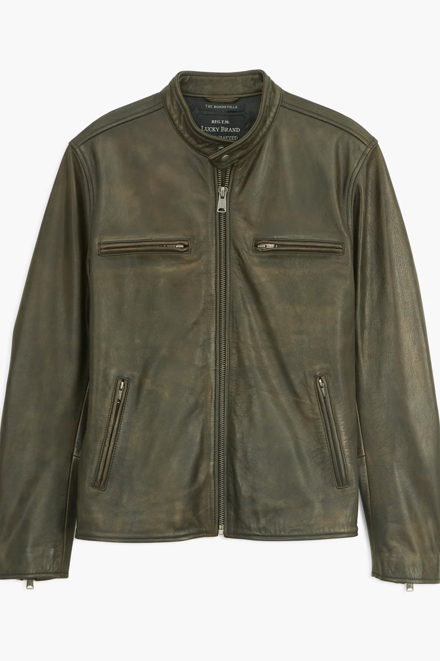Lucky Brand Bonneville Leather Jacket