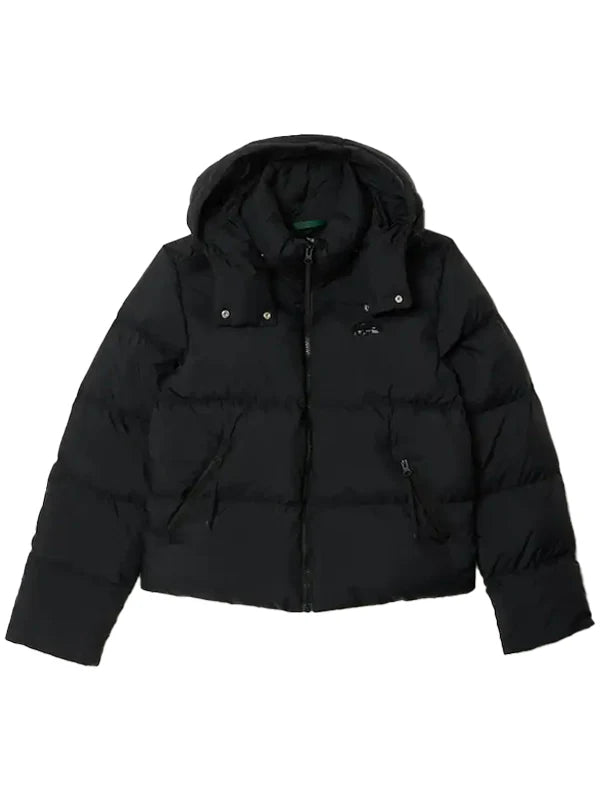 Lacoste-Womens-Relaxed-Fit-Hooded-Down-Jacket-Black