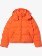 Lacoste-Womens-Relaxed-Fit-Hooded-Down-Jacket-Orange
