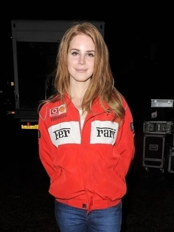 Lana Del Rey Racing Jacket Red
