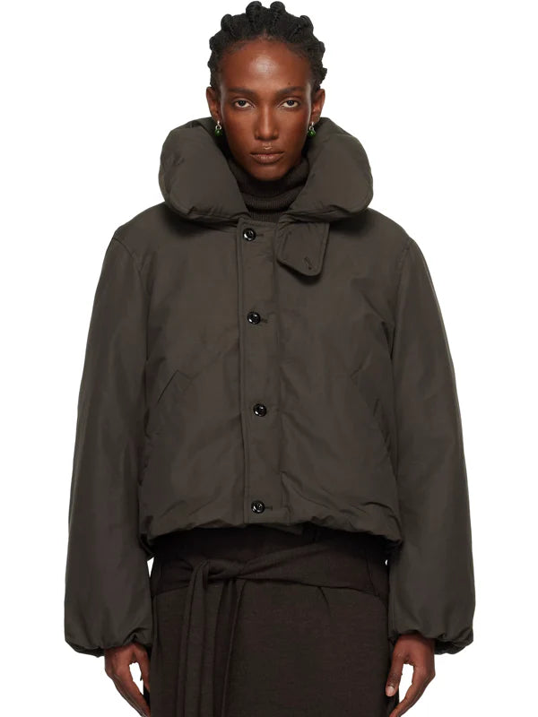 Lemaire-Brown-Short-Puffer-Blouson-Down-Jacket