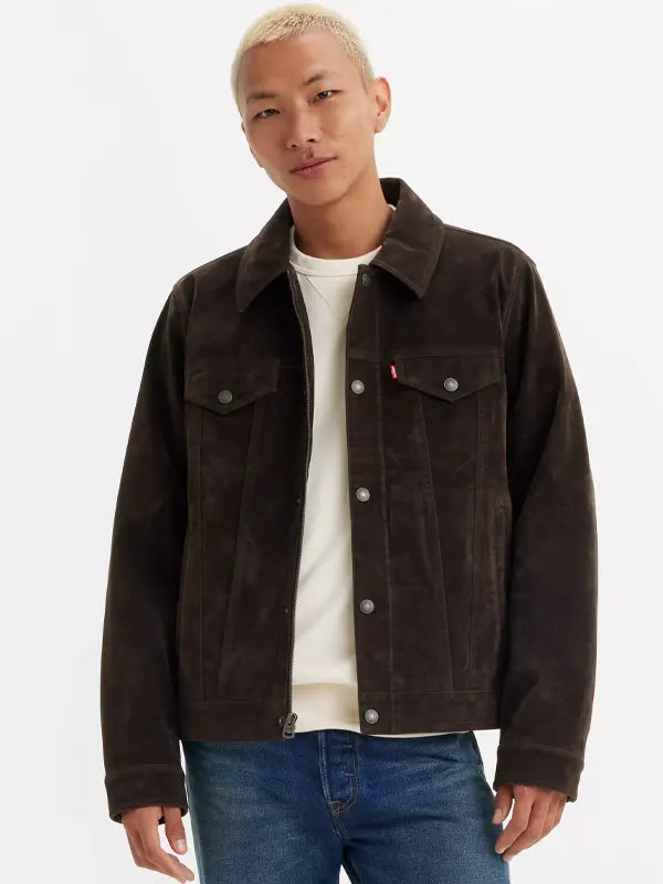 Levis Suede Trucker Jacket