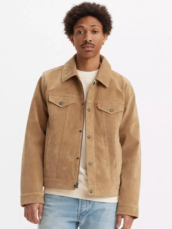 Levis Suede Trucker Jacket
