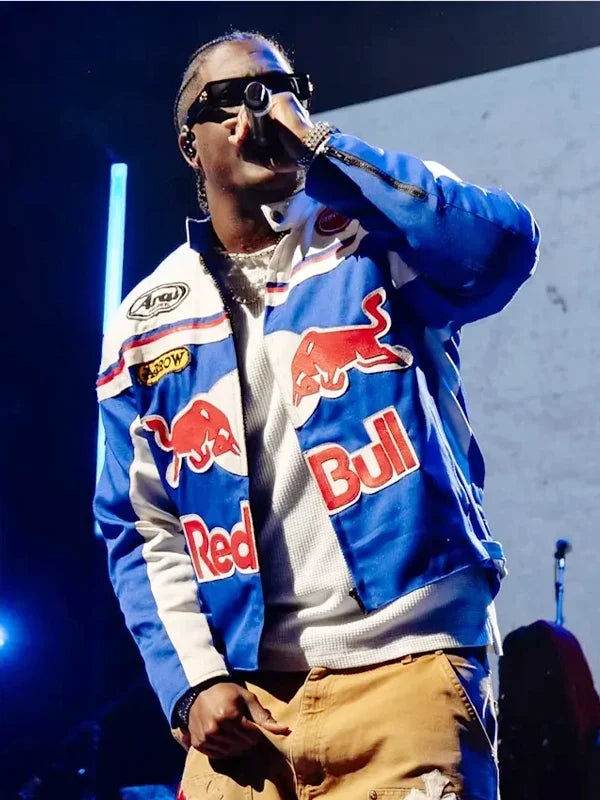 Setlist Chicago Lil Yachty Red Bull Racing Leather Jacket