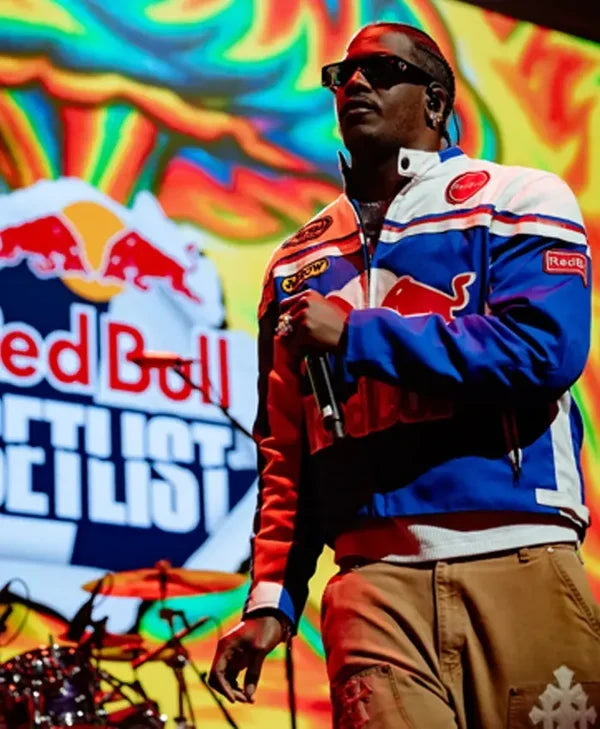Setlist Chicago Lil Yachty Red Bull Racing Leather Jacket