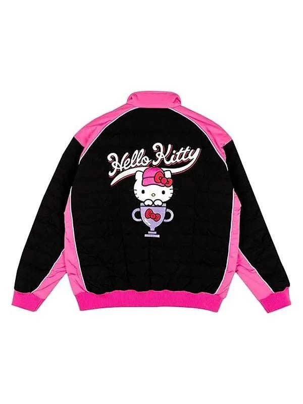 F1a X Hello Kitty Black Quilted Jacket
