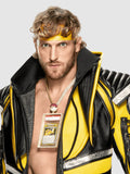 Logan Paul WrestleMania 38 Black and Yellow Leather Jacket