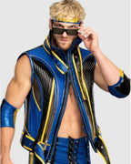 Logan_Paul_Wrestle_Mania_39_Blue_Leather_Vest_For_Sale