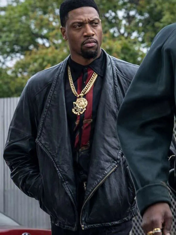 Shameik Moore Power Book III Raising Kanan Black Bomber Jacket