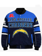 Los Angeles Chargers Blue Bomber Jacket