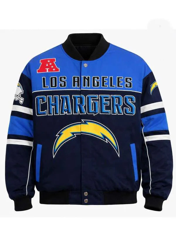 Los Angeles Chargers Blue Bomber Jacket