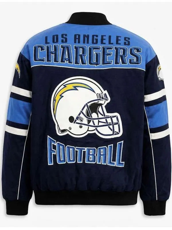 Los Angeles Chargers Blue Bomber Jacket