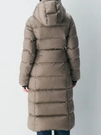 Love It Or List It S21 Page Turner Taupe Long Puffer Coat