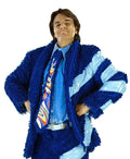 Ludovico P. Luche Blue Faux Far Jacket