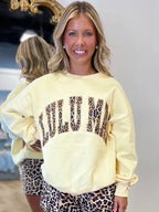 Lulu Mac Sweatshirt Cheetah Print