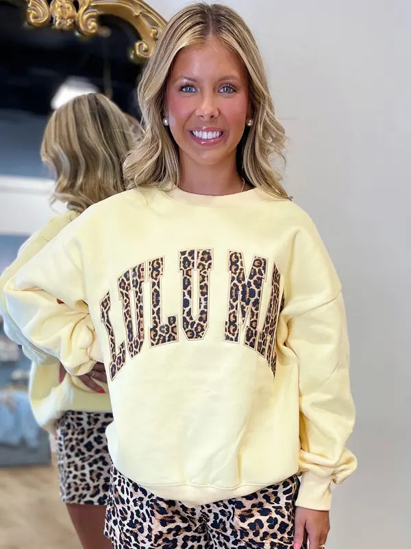 Lulu Mac Sweatshirt Cheetah Print