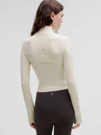 Lululemon Bbl Jacket White Gold Zipper