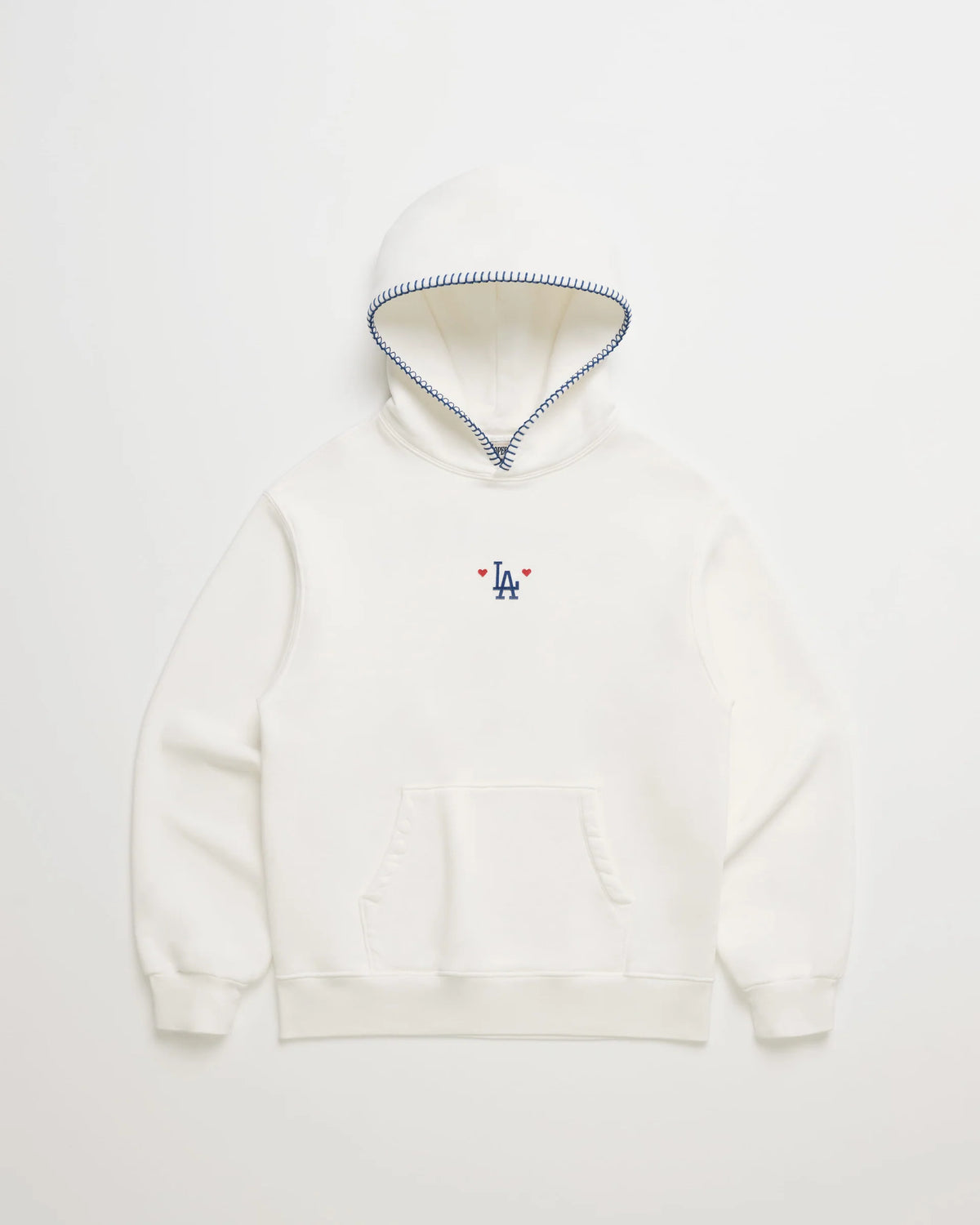 Madhappy Dodgers Hoodie White - Embroidery