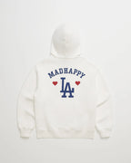 Madhappy Dodgers Hoodie White - Embroidery
