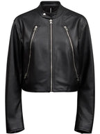 Maison Margiela 5 ZIP Leather Jacket Black