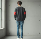 Marceline_Cat_Fleece_Gray_and_Red_Sweater