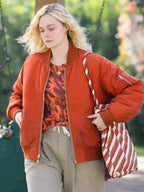 Margo’s Got Money Troubles 2026 Elle Fanning Bomber Jacket