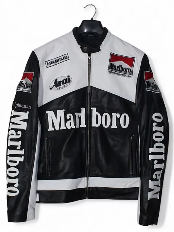 Marlboro Racing Jacket Black And White