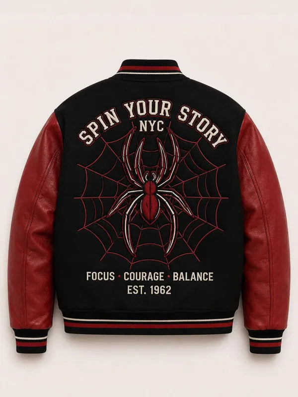 Marvel Spider Man Letterman Varsity Jacket