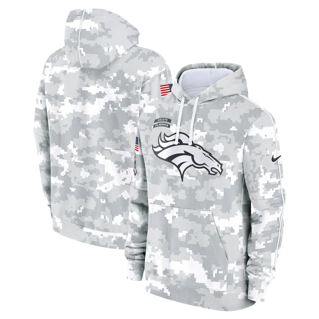 Denver Broncos Arctic Camo Salute to Service Hoodie