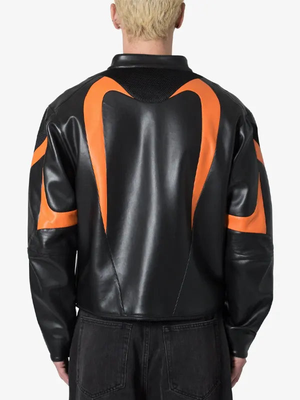 Black Cropped Racer Jacket