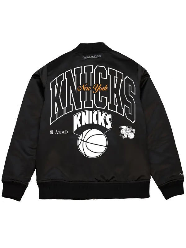 Black Knicks Bomber Jacket