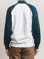Green And White Adidas Track Jacket