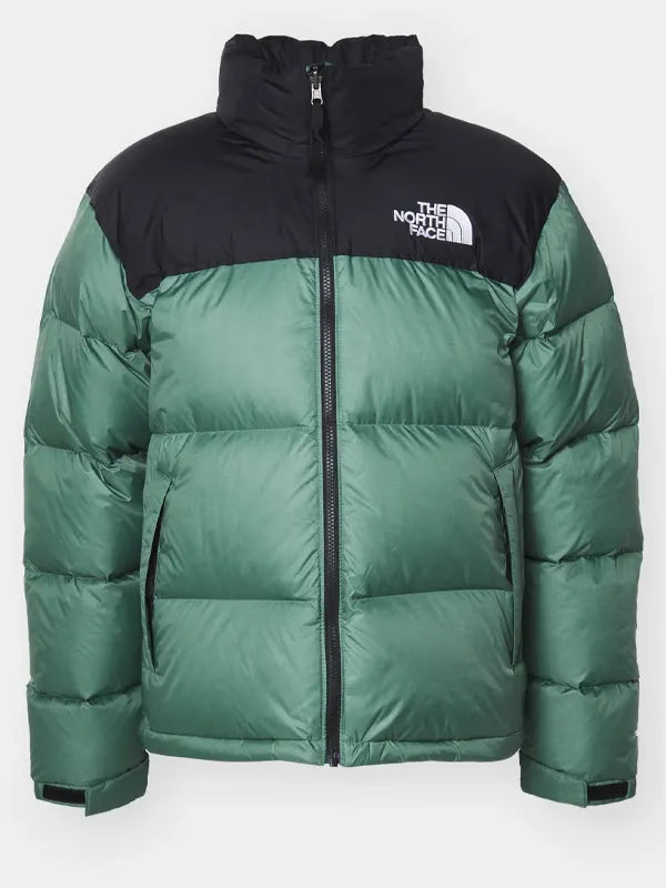 Green Black North Face Jacket