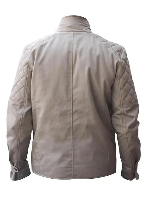 Men's Beige Jedi Cosplay Jacket - 80s Halloween Costume Outfit