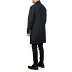Petrillo Wool Singled Breasted Coat, Black Zing Apparel
