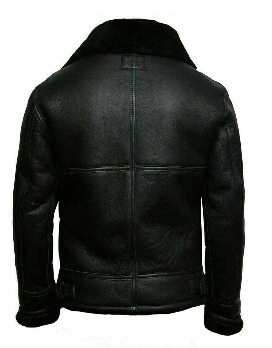 Black B3 Pilot Aviator Bomber Jacket Zing Apparel