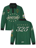 Mens-Green-Black-UFC-325-Rugby-Polo