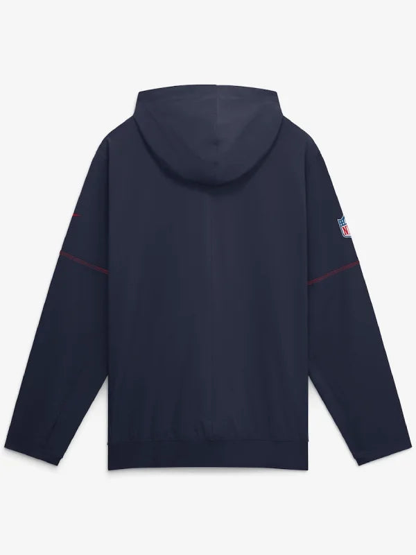 England Patriots Sideline Anorak Half-Zip Jacket 2026