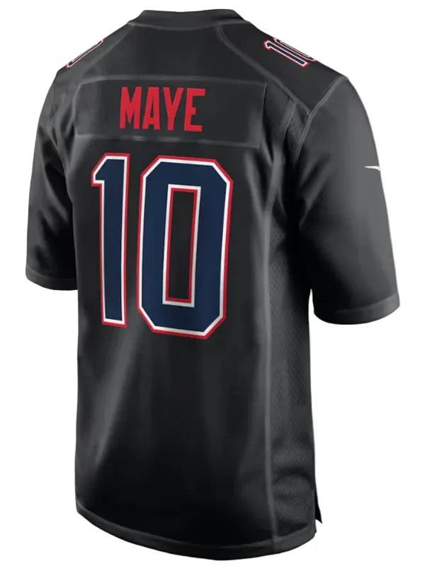 Mens-Nike-Drake-Maye-Carbon-New-England-Patriots-Fashion-Game-Black-Jersey