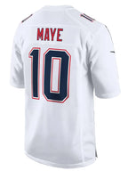Mens-Nike-Drake-Maye-Tundra-New-England-Patriots-Game-White-Jersey