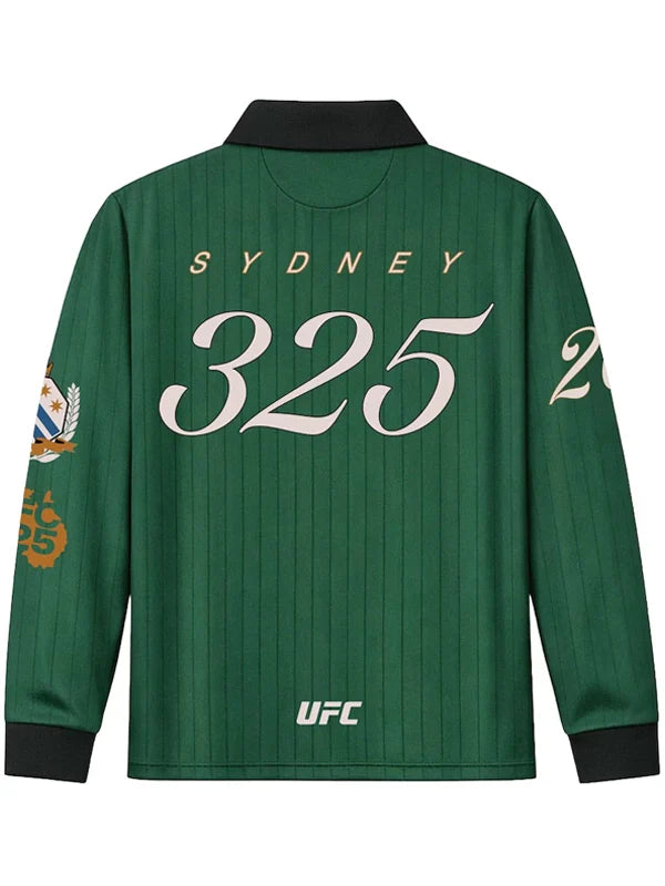 Mens-UFC-325-Rugby-Polo-Green-Jersey