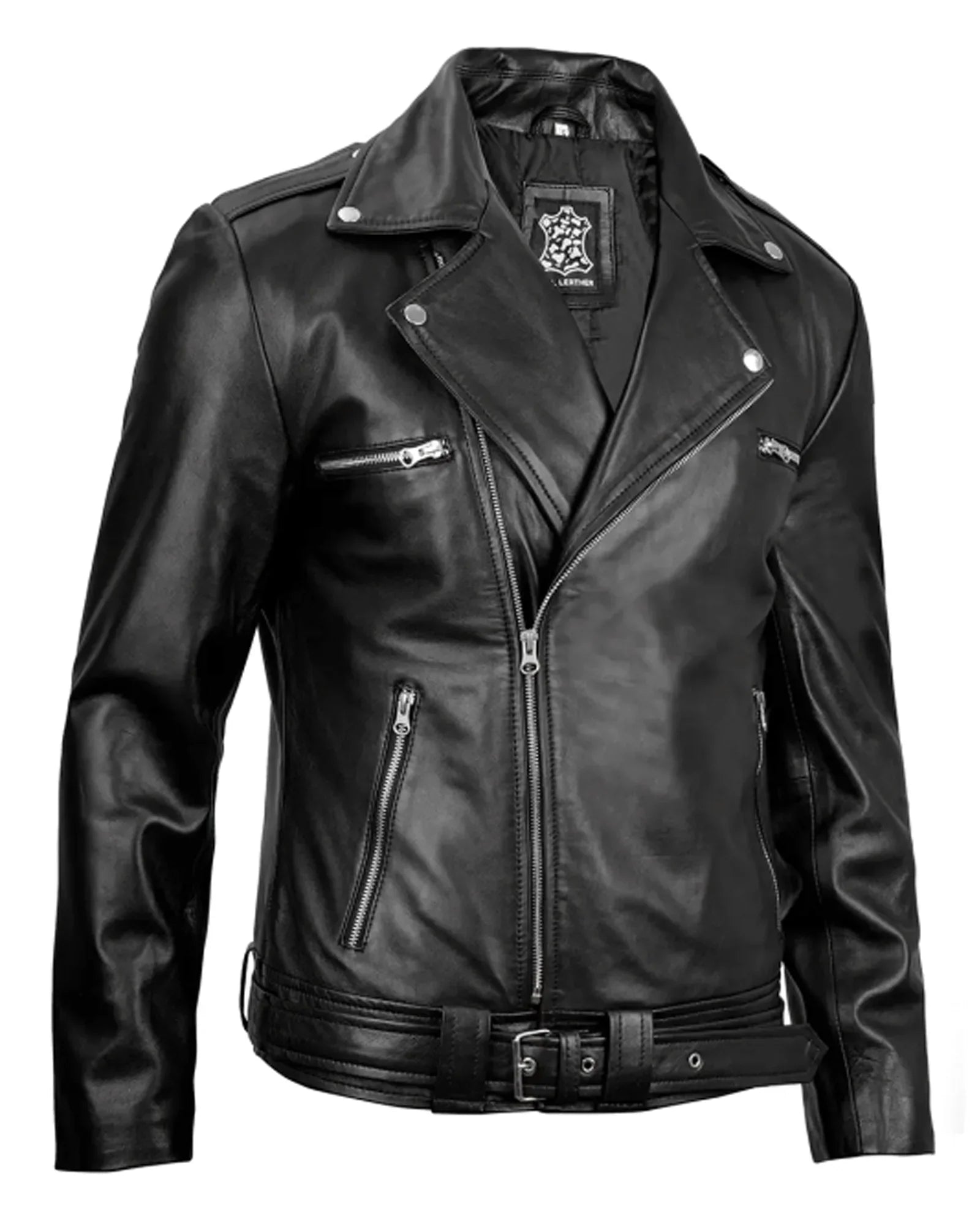 Mens Leather Motorcycle Jacket