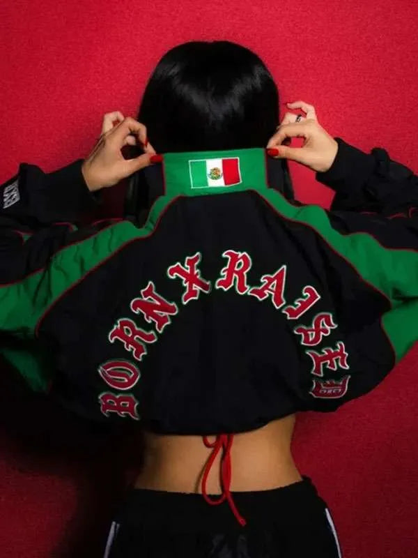 Becky G 2026 Australia vs Mexico Cropped Track Jacket