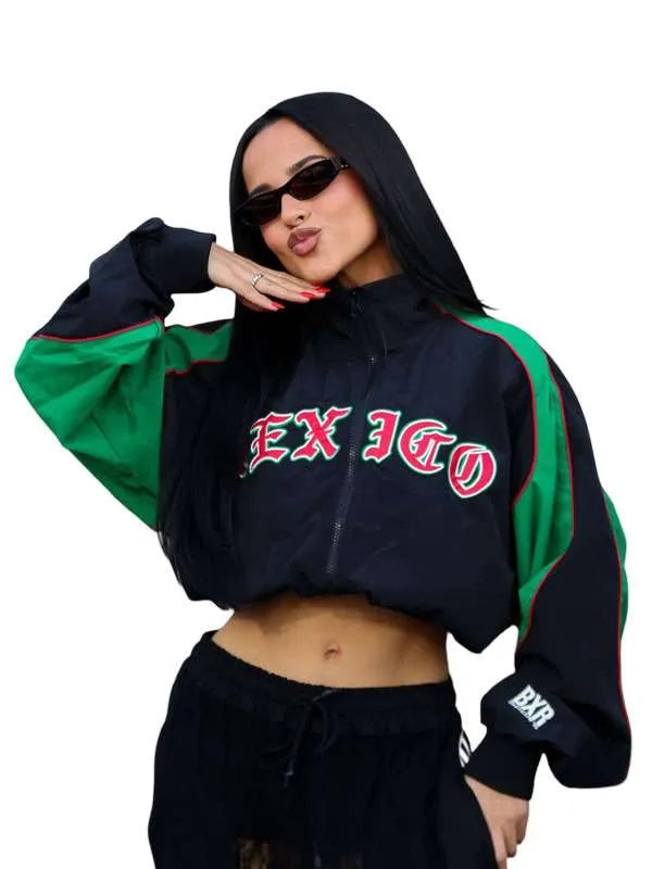 Becky G 2026 Australia vs Mexico Cropped Track Jacket