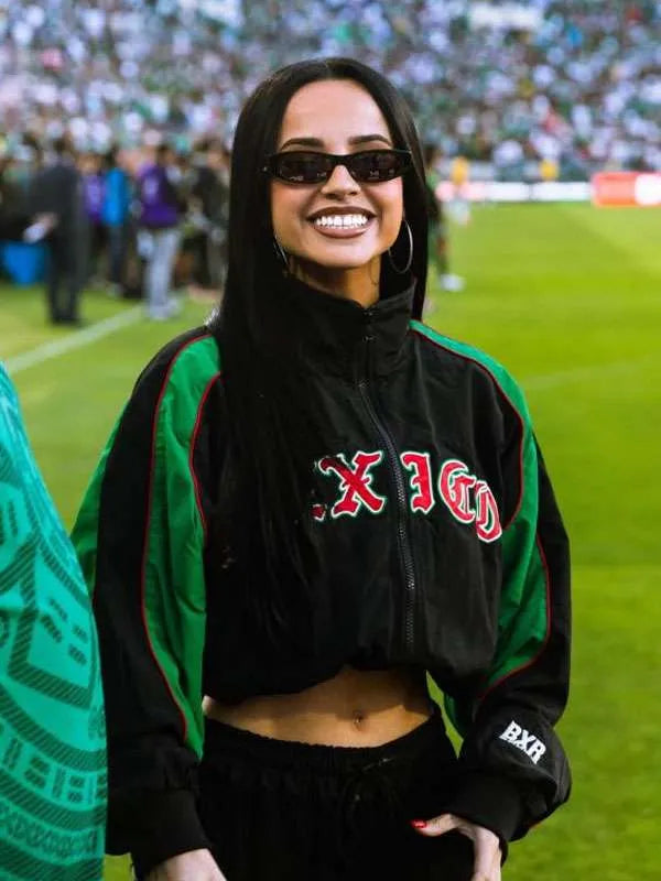 Becky G 2026 Australia vs Mexico Cropped Track Jacket