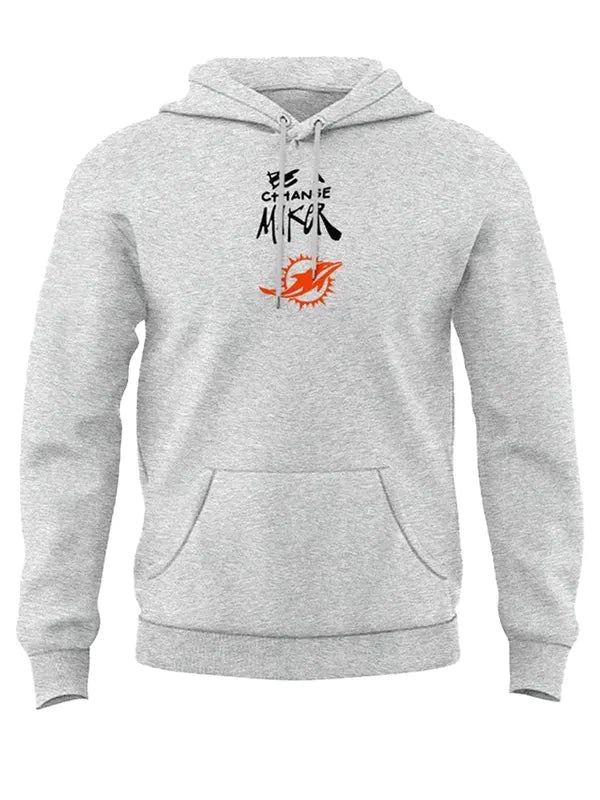 Miami Dolphins Be A Change Maker Grey Hoodie